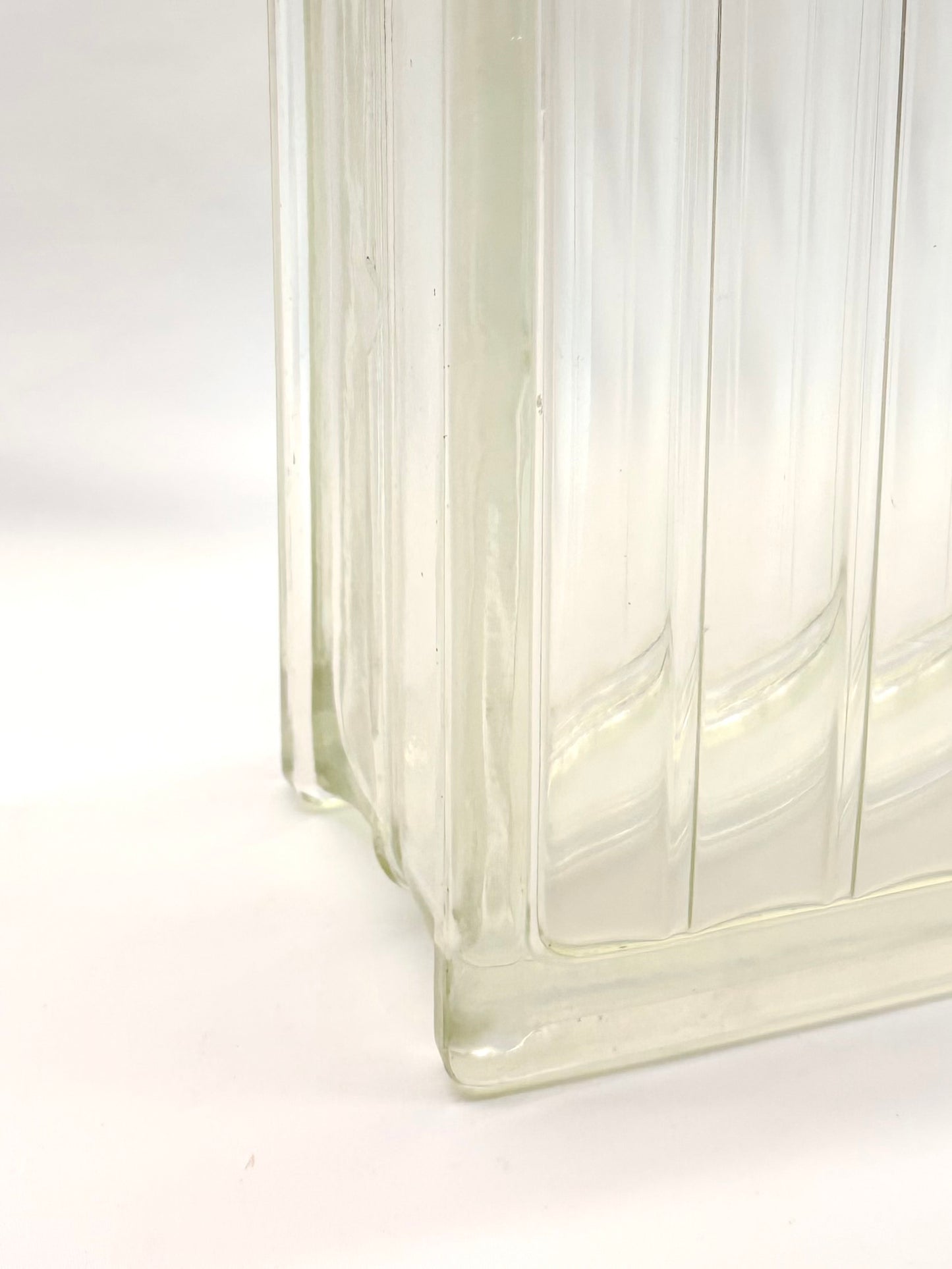 Tischlampe aus Vintage Glasbaustein DL - M